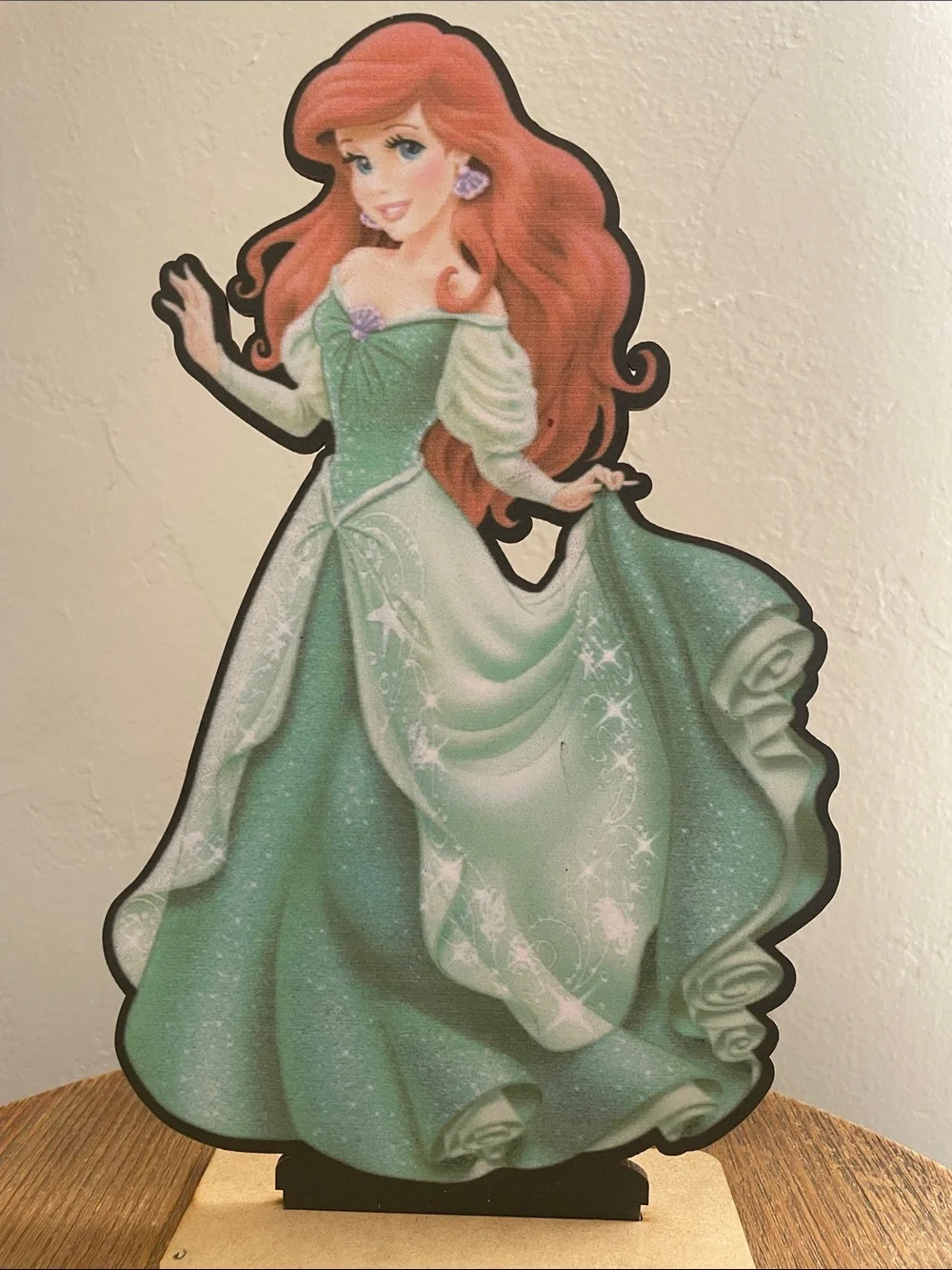 Little mermaid princess cut out 10 inches